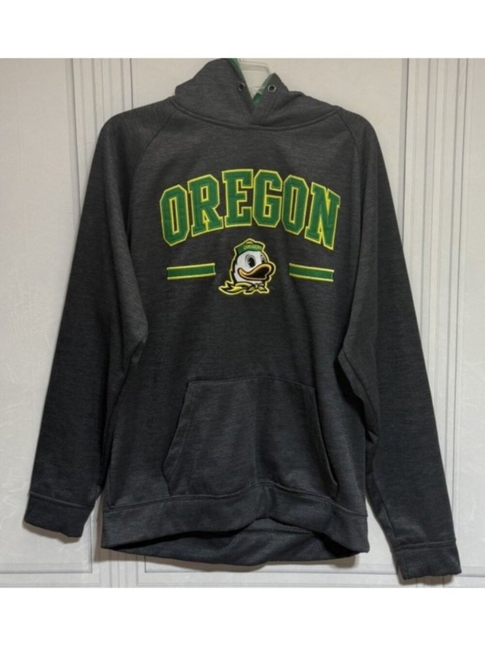 Oregon Ducks Pullover Hoodie Men's L Gray NCAA Colosseum
